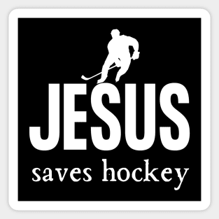 Jesus Saves Hockey Sticker